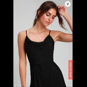 Black Lulu’s wide-leg jumpsuit